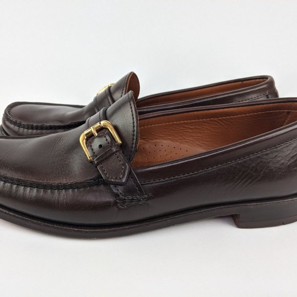 Men\'s Rancourt & Co Brown Loafers With Brass Buckl main image 6